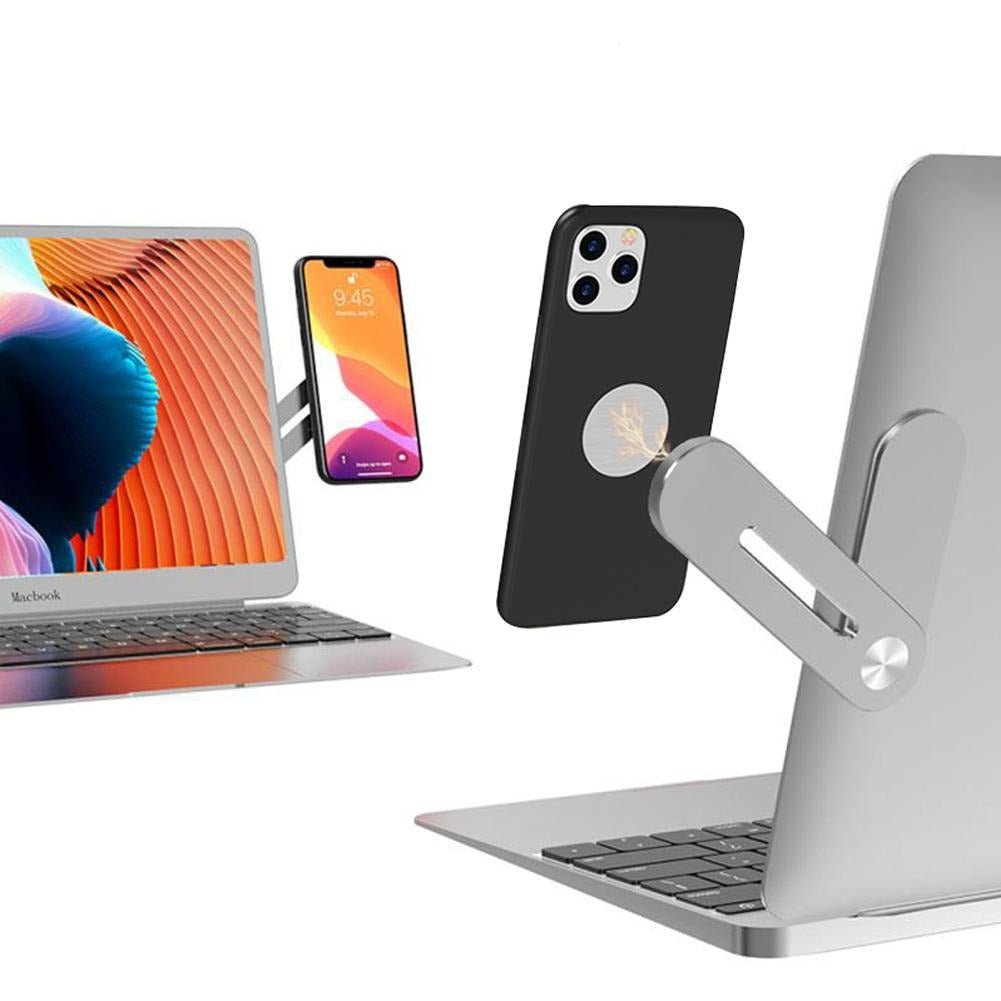 Royallure Magnetic Laptop Phone Holder for Enhanced Dual-Screen Productivity