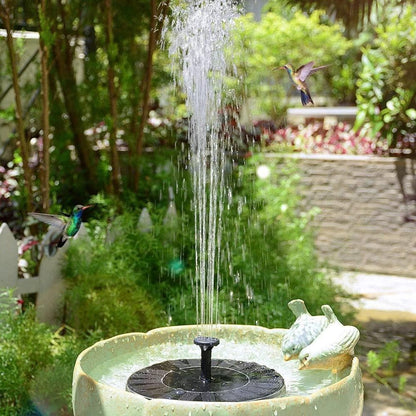 Royallure Solar Bird Bath Fountain Kit - Eco-Friendly Garden Water Feature with 4 Fountain Heads