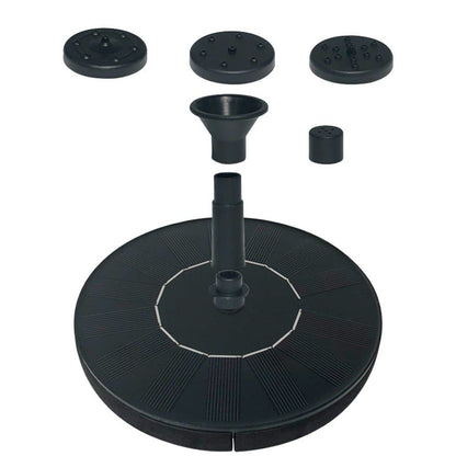 Royallure Solar Bird Bath Fountain Kit - Eco-Friendly Garden Water Feature with 4 Fountain Heads