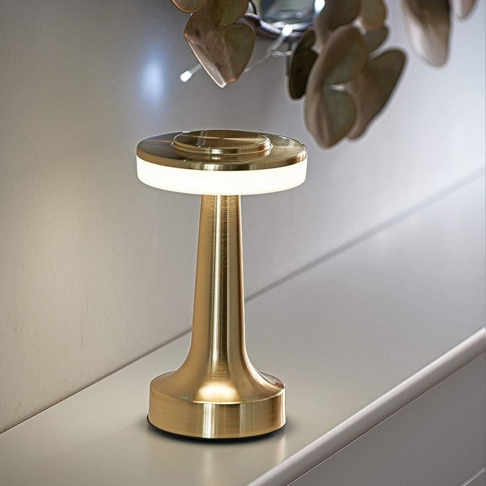 Royaleva Retro Bar Table Lamp - Classic Metallic Accent Light