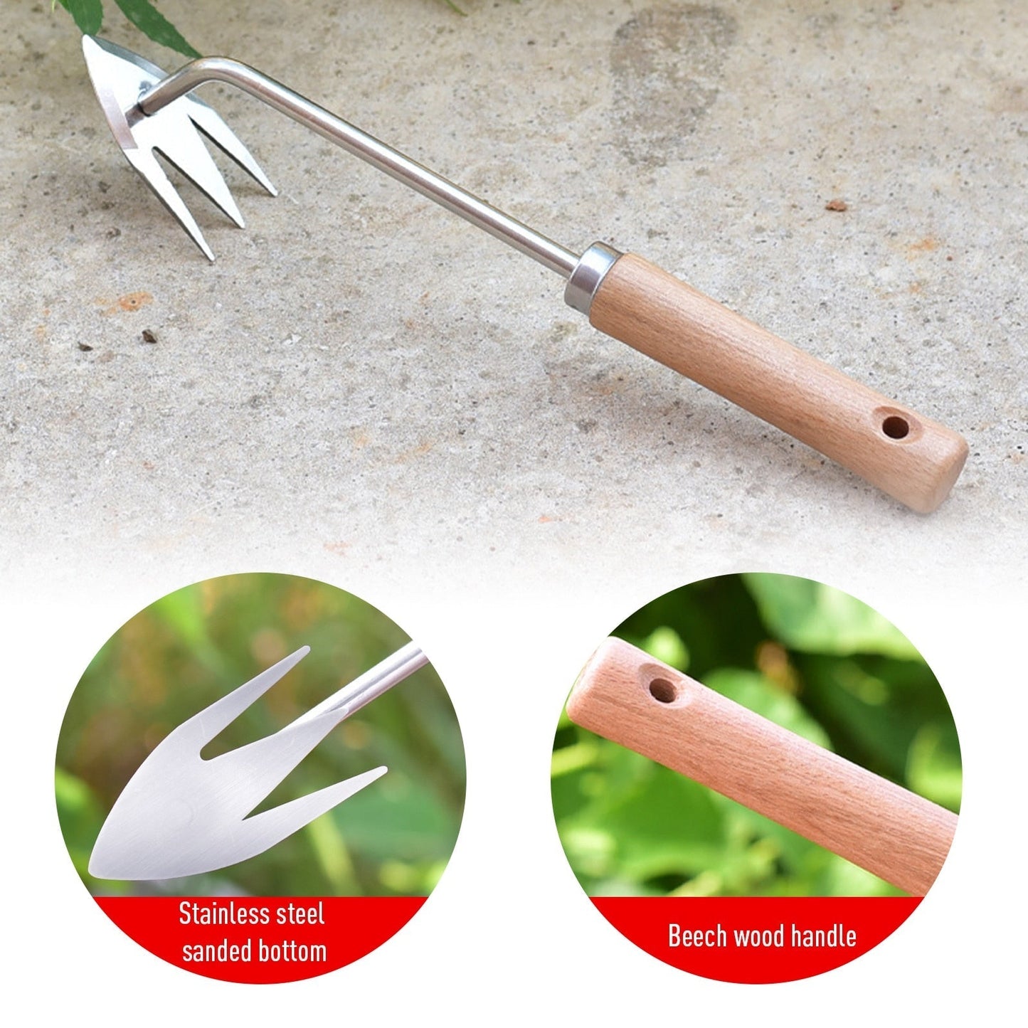 Royallure Premium Stainless Steel Weed Remover and Grass Cutter Tool