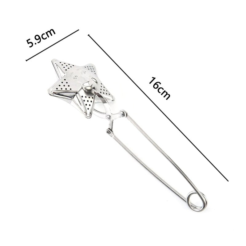 Royallure Premium Stainless Steel Long-Handle Tea Infuser Filter for Loose Leaf & Herbal Tea