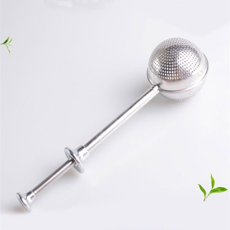 Royallure Premium Stainless Steel Long-Handle Tea Infuser Filter for Loose Leaf & Herbal Tea