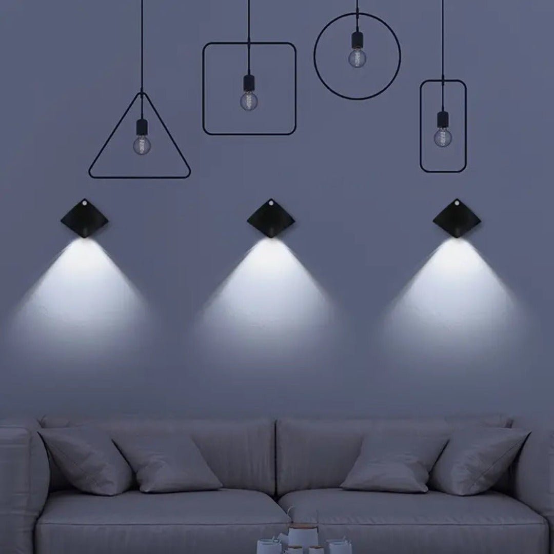 Stingray Motion Sensor LED Wall Light - Stylish Security Lighting - Battery / White light