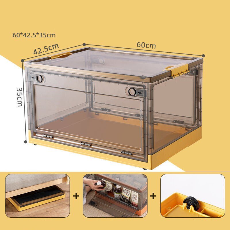 Royallure Premium Foldable Storage Box for Clothes and Household Items - Large Capacity, Dustproof, Easy to Move and Stack