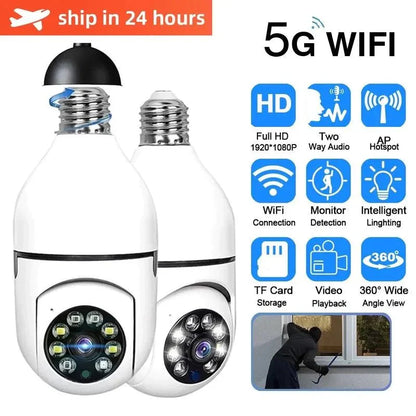 Royallure 5G Surveillance Lightbulb with Night Vision & Human Tracking Technology