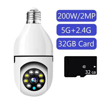 Royallure 5G Surveillance Lightbulb with Night Vision & Human Tracking Technology