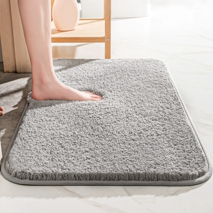 Royaleva Super Thick Luxury Bathroom Rug - Ultra-Plush Comfort for Your Feet - Gray / Small - 16x24 inches