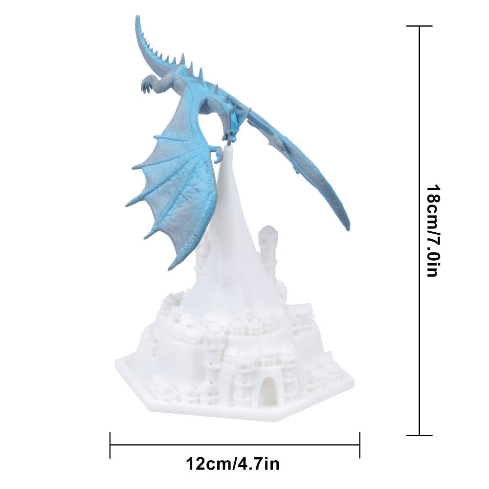 Royallure 3D Dragon Table Lamp - Rechargeable LED Night Light (5 Colors)