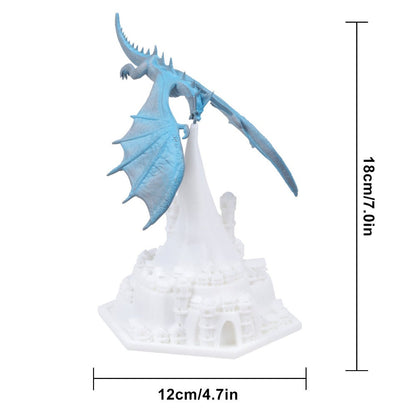 Royallure 3D Dragon Table Lamp - Rechargeable LED Night Light (5 Colors)