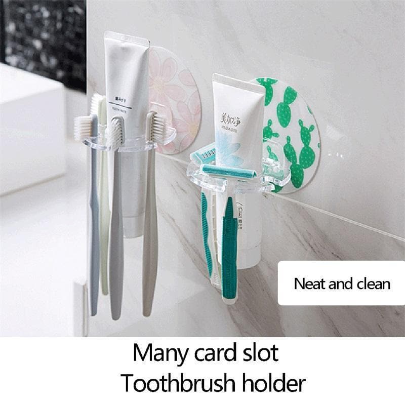 Royallure Eco-Friendly Wall-Mounted Toothbrush Holder with Large Capacity and Easy Installation