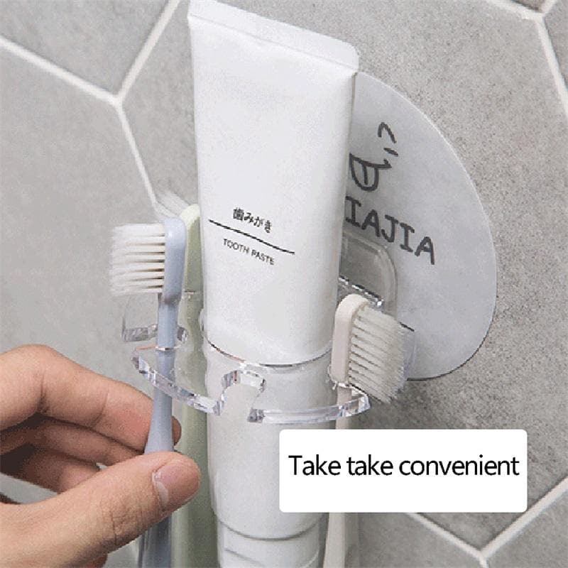 Royallure Eco-Friendly Wall-Mounted Toothbrush Holder with Large Capacity and Easy Installation