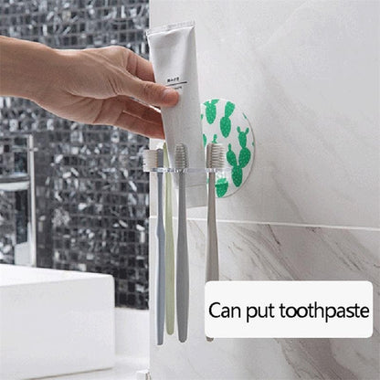 Royallure Eco-Friendly Wall-Mounted Toothbrush Holder with Large Capacity and Easy Installation