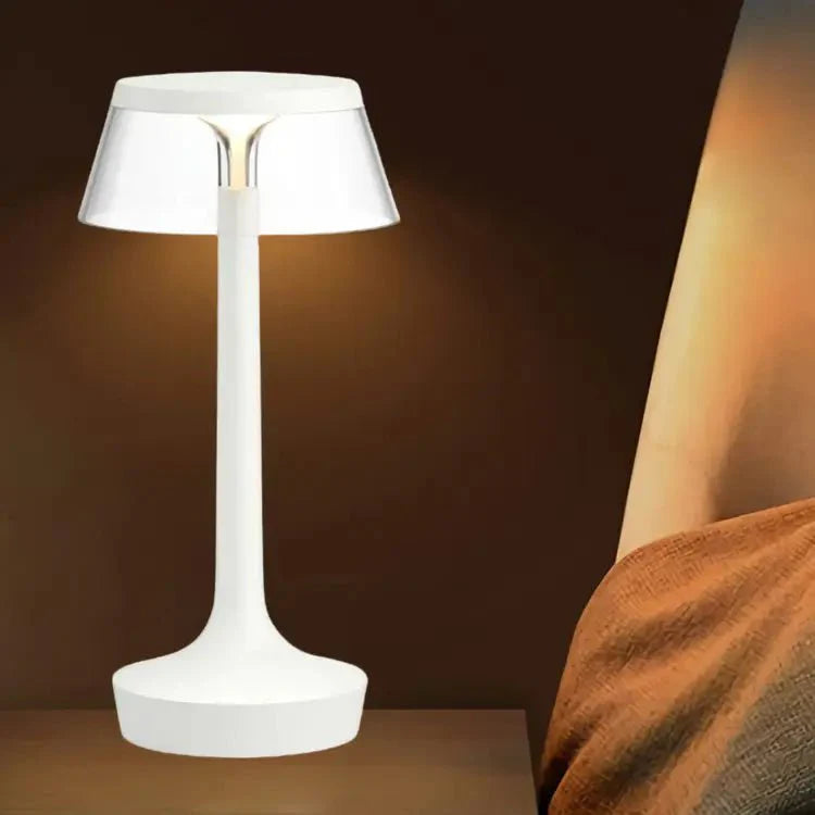 RoyaleGlow Crystal Touch LED Table Lamp – Rechargeable & Dimmable