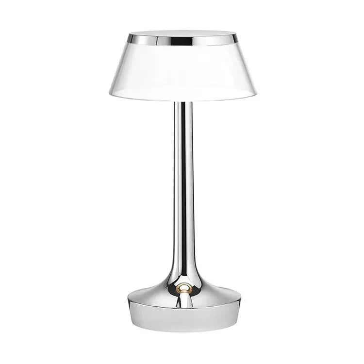 RoyaleGlow Crystal Touch LED Table Lamp – Rechargeable & Dimmable