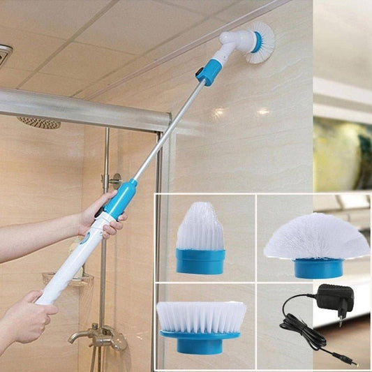 Royallure Cordless Power Scrubber – Adjustable Telescopic Rod & 3 Brush Heads for Effortless Cleaning