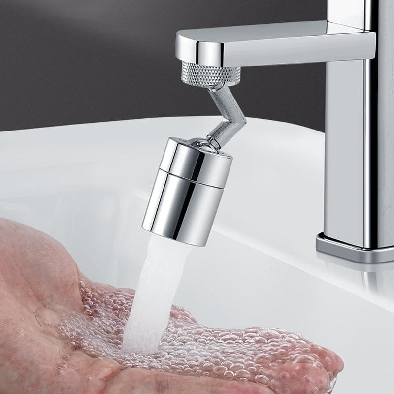 Royallure 720° Universal Anti-Splash Faucet Filter with Dual Rotary Knobs and Four-Layer Purification