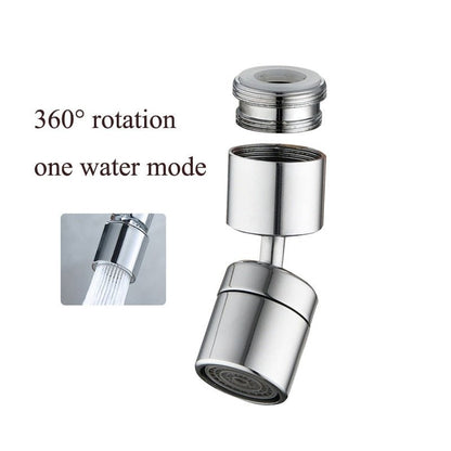 Royallure 720° Universal Anti-Splash Faucet Filter with Dual Rotary Knobs and Four-Layer Purification