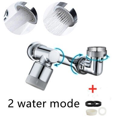 Royallure 180° Rotatable Universal Faucet Extender - Splash-Free Sink Aerator with Dual Water Modes