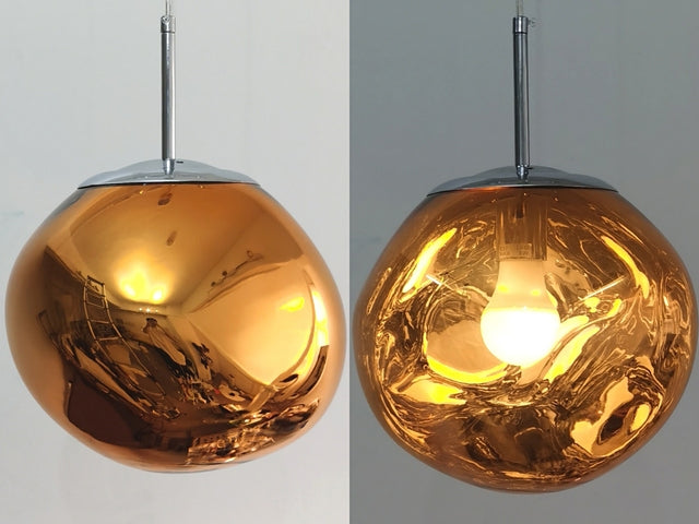 Royelux Luxurious Lava Pendant Lamp - Elegant Design for Modern Spaces - Amber / 15CM