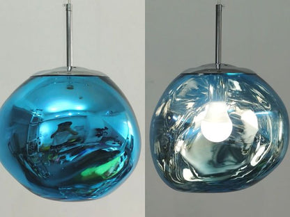 Royelux Luxurious Lava Pendant Lamp - Elegant Design for Modern Spaces - Blue / 15CM