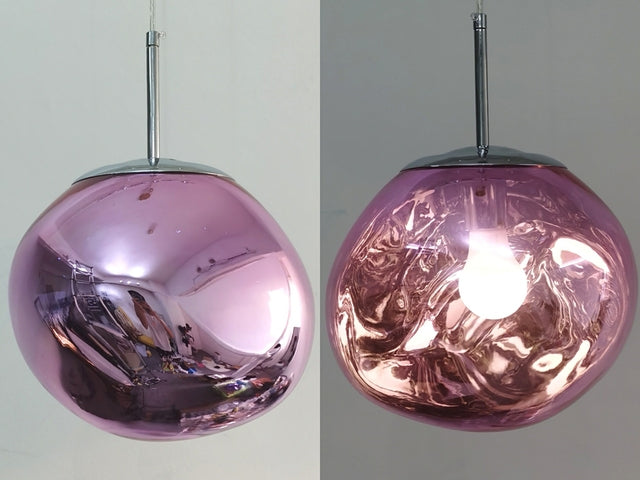 Royelux Luxurious Lava Pendant Lamp - Elegant Design for Modern Spaces - Pink / 15CM