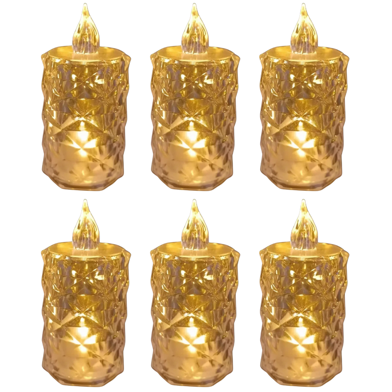 Rayvia Flameless Candles Set of 6 Safe LED Light