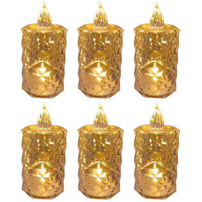 Rayvia Flameless Candles Set of 6 Safe LED Light