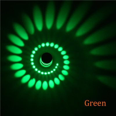 Luxora Spiral Light – Modern LED Wall & Ceiling Light with 7 Color Options - Green