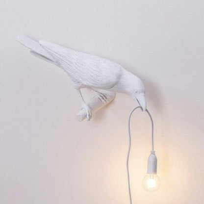 RoyaleGlow Nordic Crow Bird Lamp - Unique Wall Light