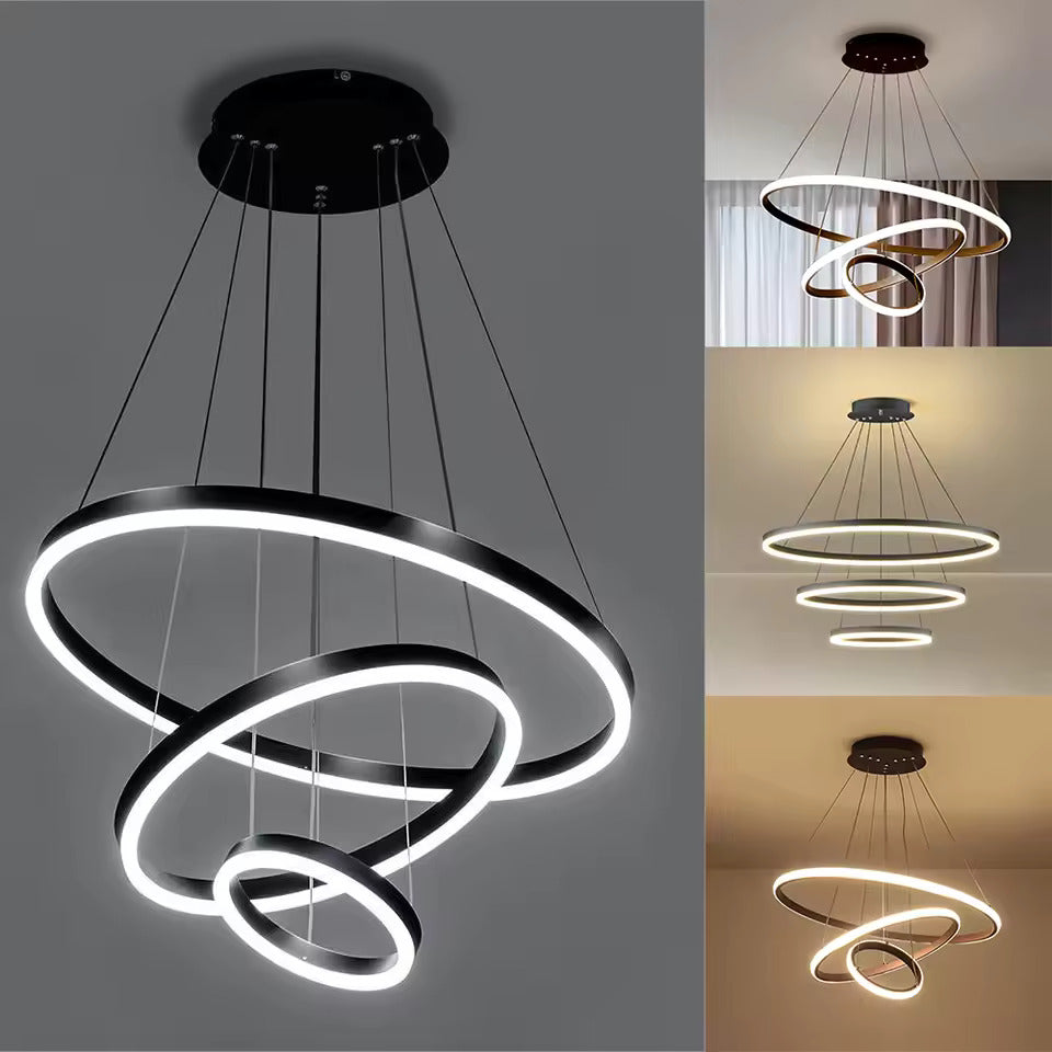 Rayvia Nordic Luxury Pendant Light with Adjustable LED for Living Room & Bedroom - Default Title