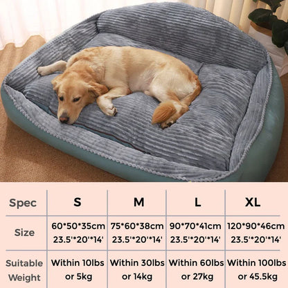 Pawelux All-Season Hypoallergenic Thick Dog Bed - Soft, Warm & Machine Washable