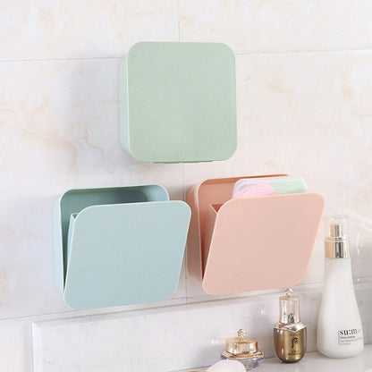 Royallure Waterproof Wall-Mounted Makeup Organizer - Space-Saving Storage for Bathroom & Kitchen