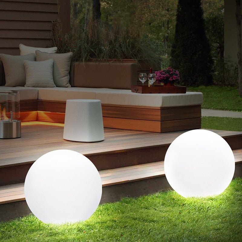 Outdoor Globe Light - Wireless, Weatherproof, 16 Colors LED Sphere light