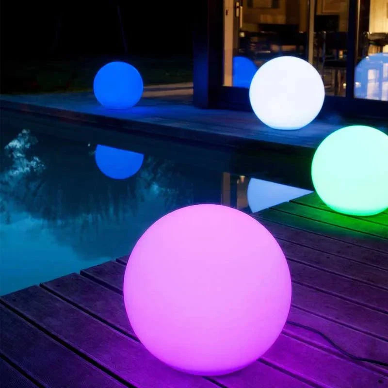 Outdoor Globe Light - Wireless, Weatherproof, 16 Colors LED Sphere light