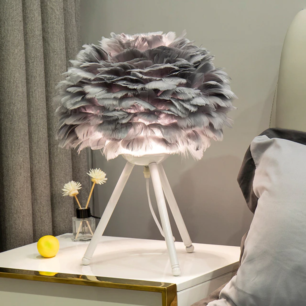 Royallure Feather LED Modern Table Lamp - 7 Colors