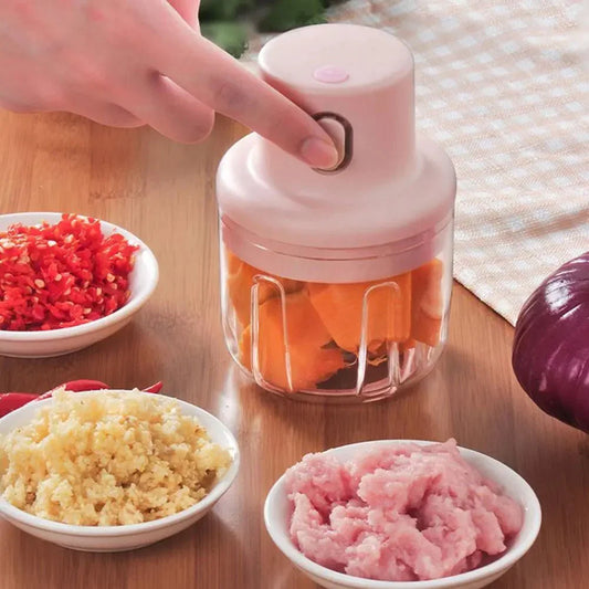 Royaleva Wireless Electric Food Chopper - USB Rechargeable Kitchen Shredder for Effortless Meal Prep