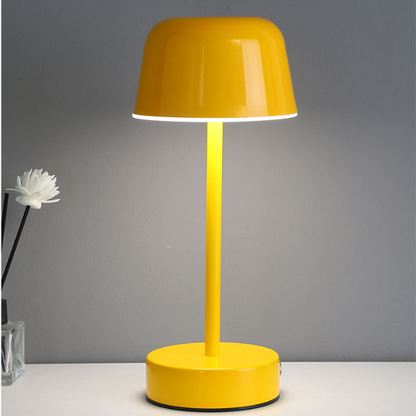 Cordless mushroom LED lamp with touch control